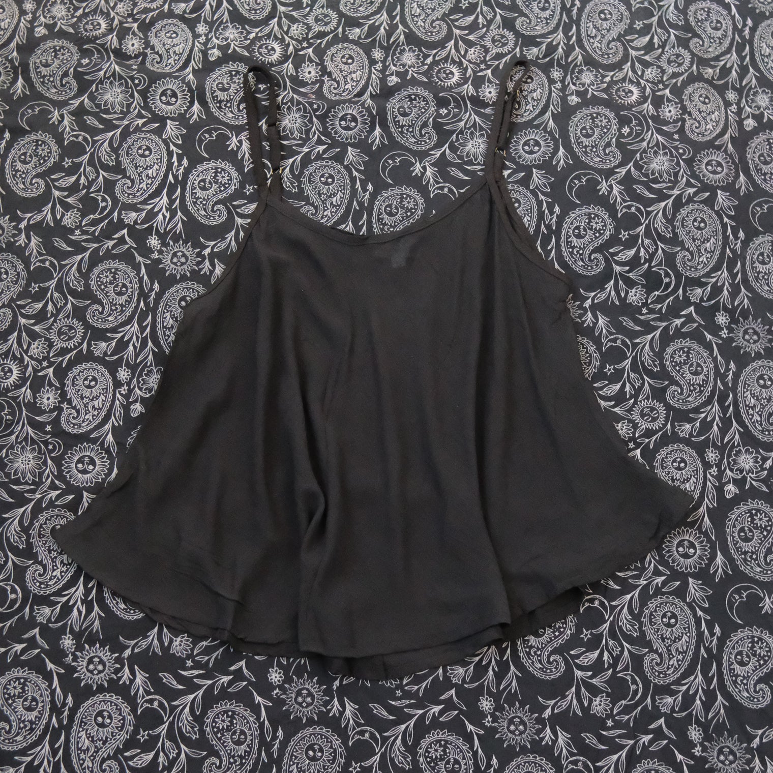 Flowy Boho Camisole Top with Adjustable Straps