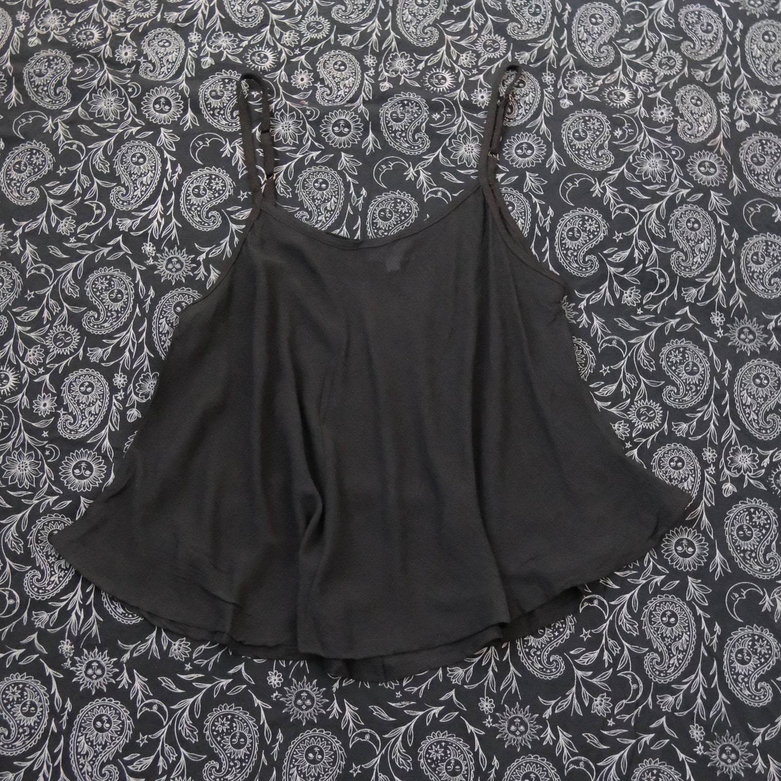 Flowy Boho Camisole Top with Adjustable Straps