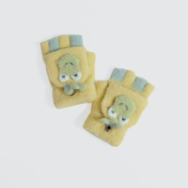 Toddler Frog Convertible Mittens