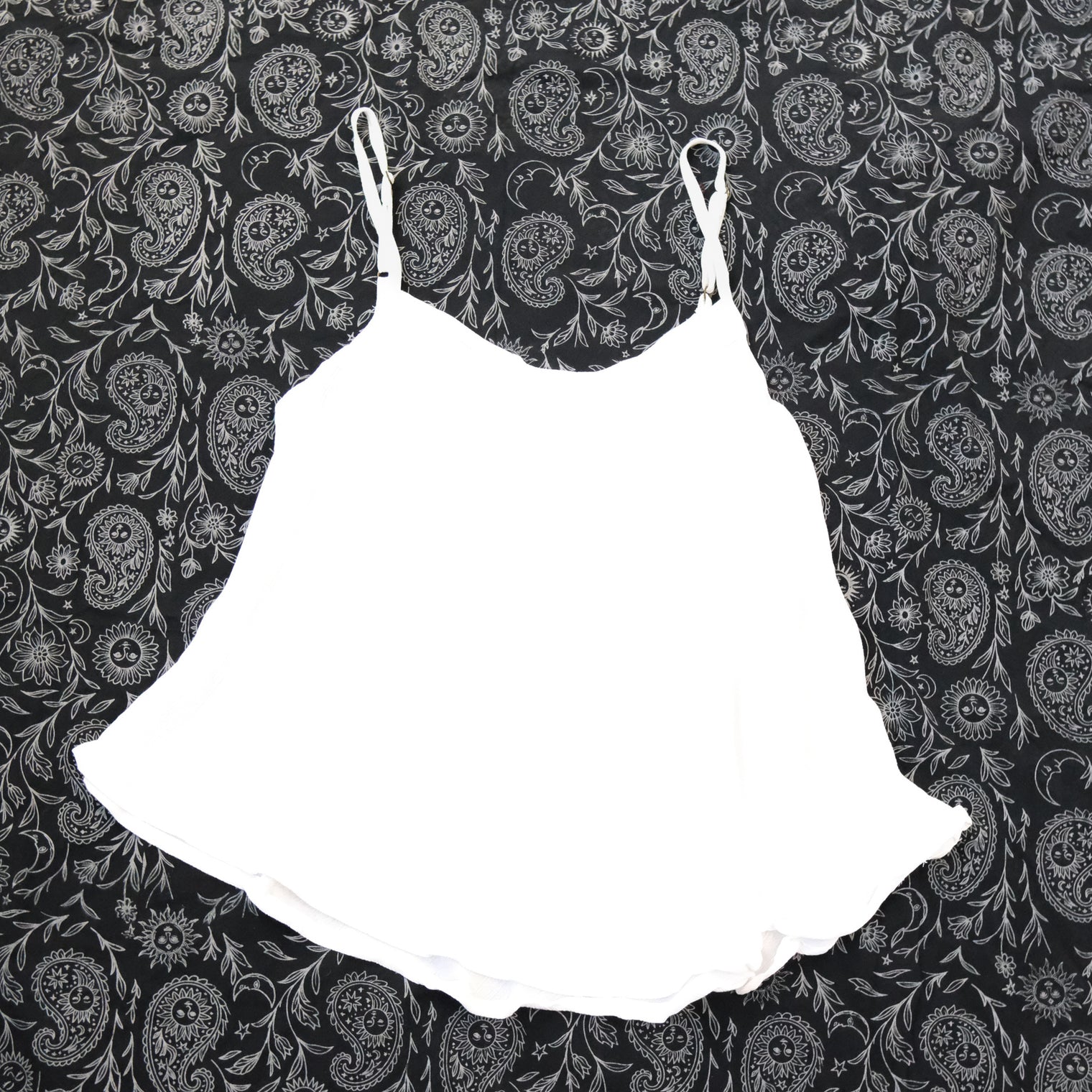 Flowy Boho Camisole Top with Adjustable Straps