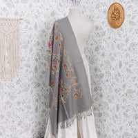 Boho Floral Paisley Embroidered Shawl Wrap