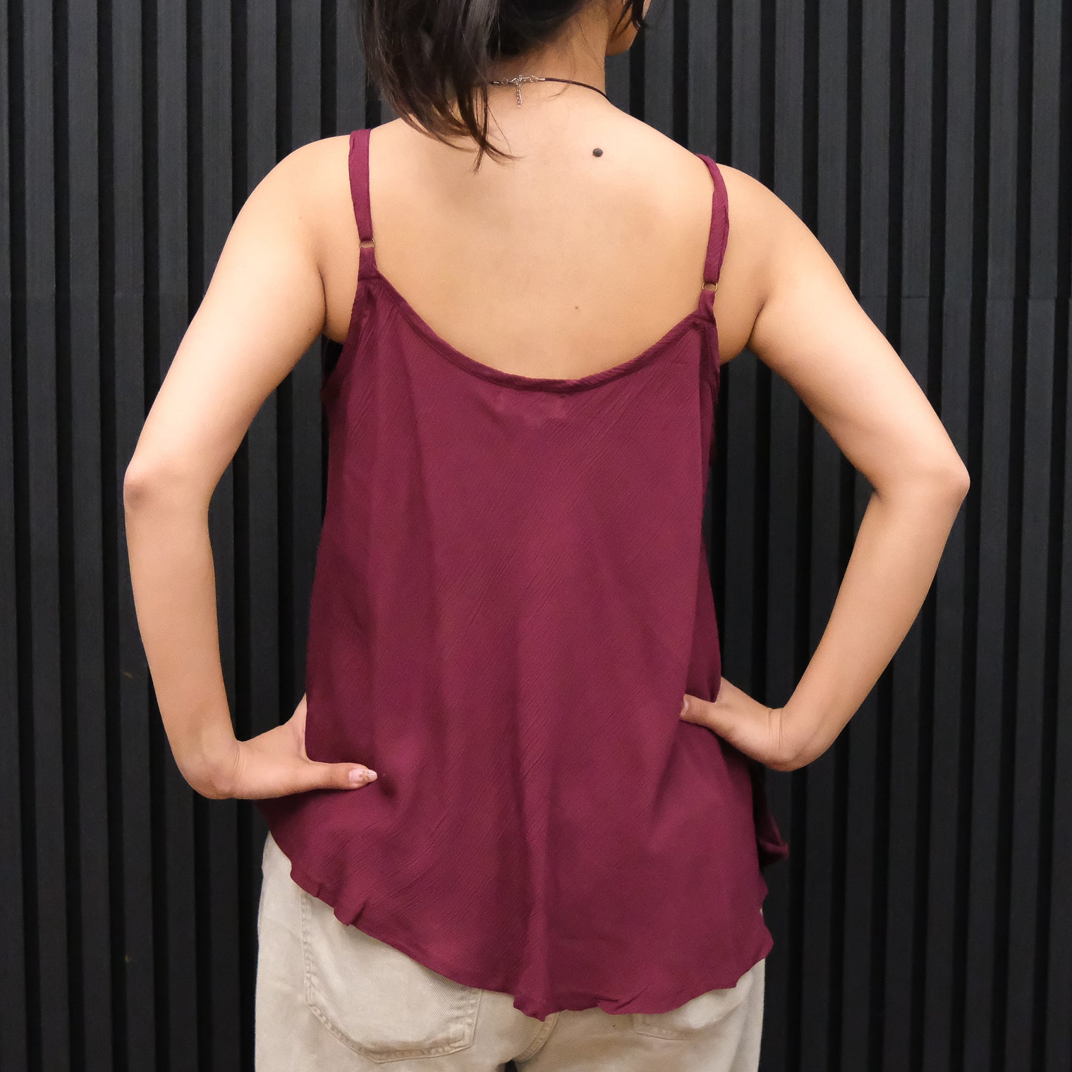 Flowy Boho Camisole Top with Adjustable Straps