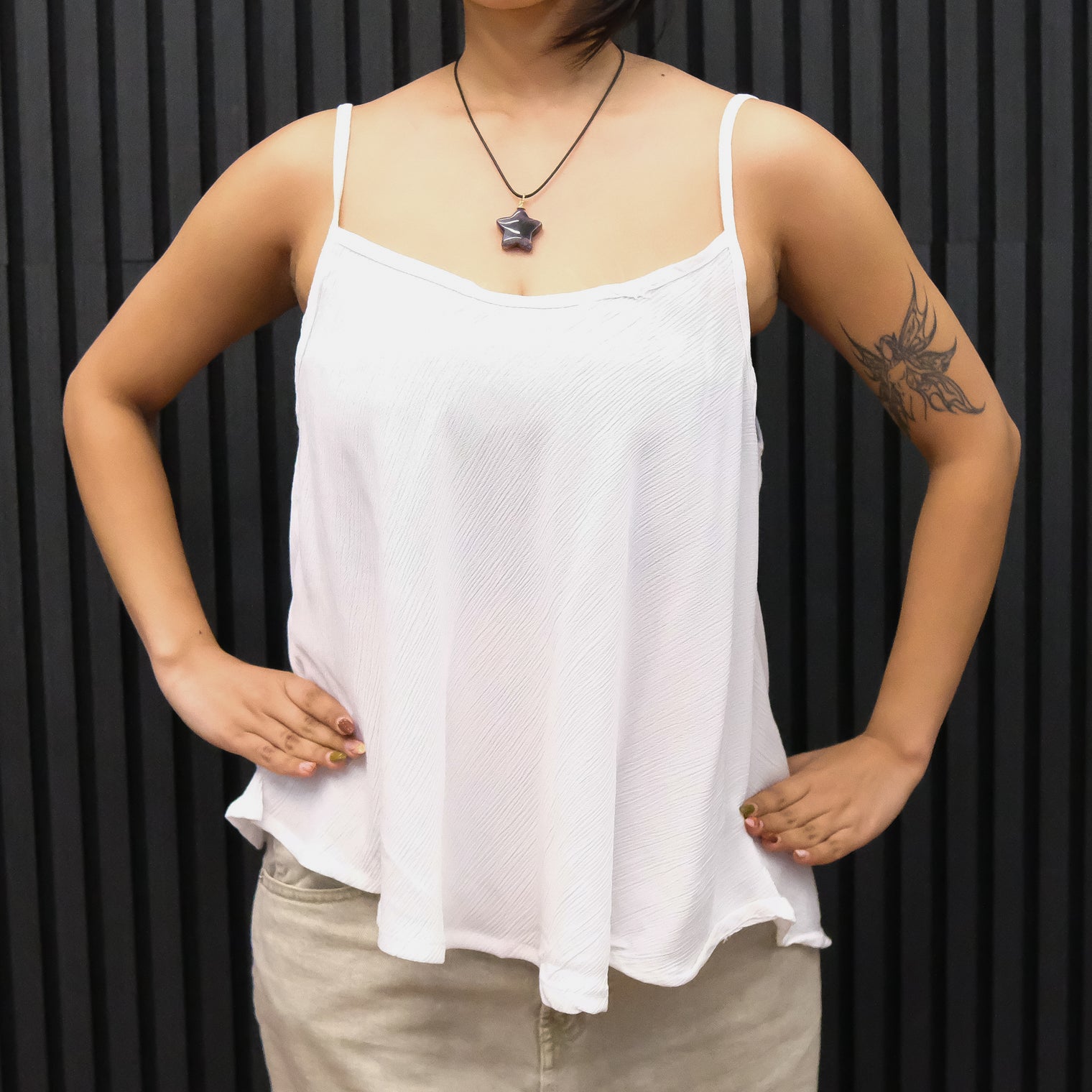 Flowy Boho Camisole Top with Adjustable Straps