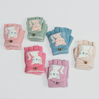 Toddler Winter Cat Design Convertible Gloves/Mitten