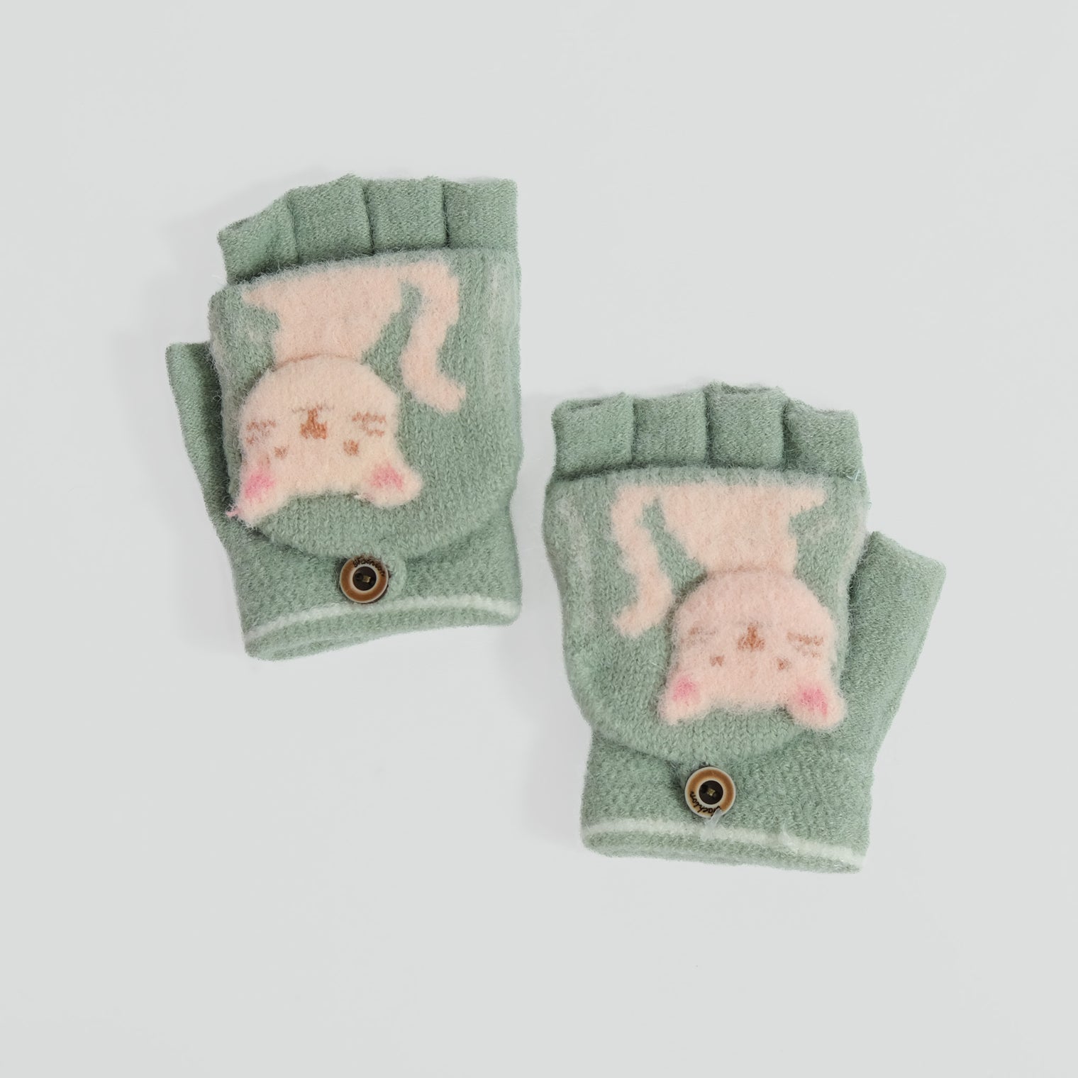 Toddler Winter Cat Design Convertible Gloves/Mitten