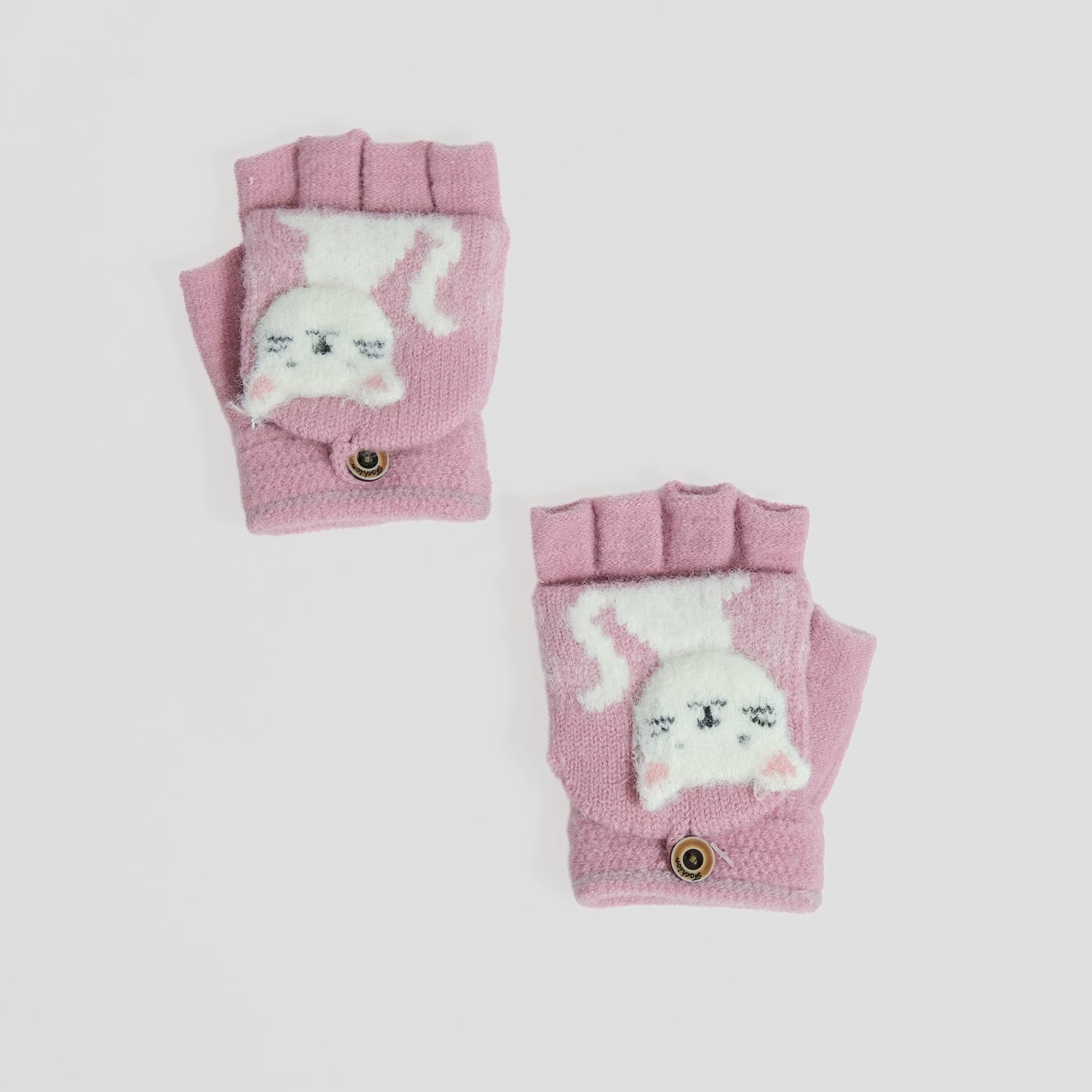Toddler Winter Cat Design Convertible Gloves/Mitten