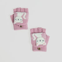 Toddler Winter Cat Design Convertible Gloves/Mitten