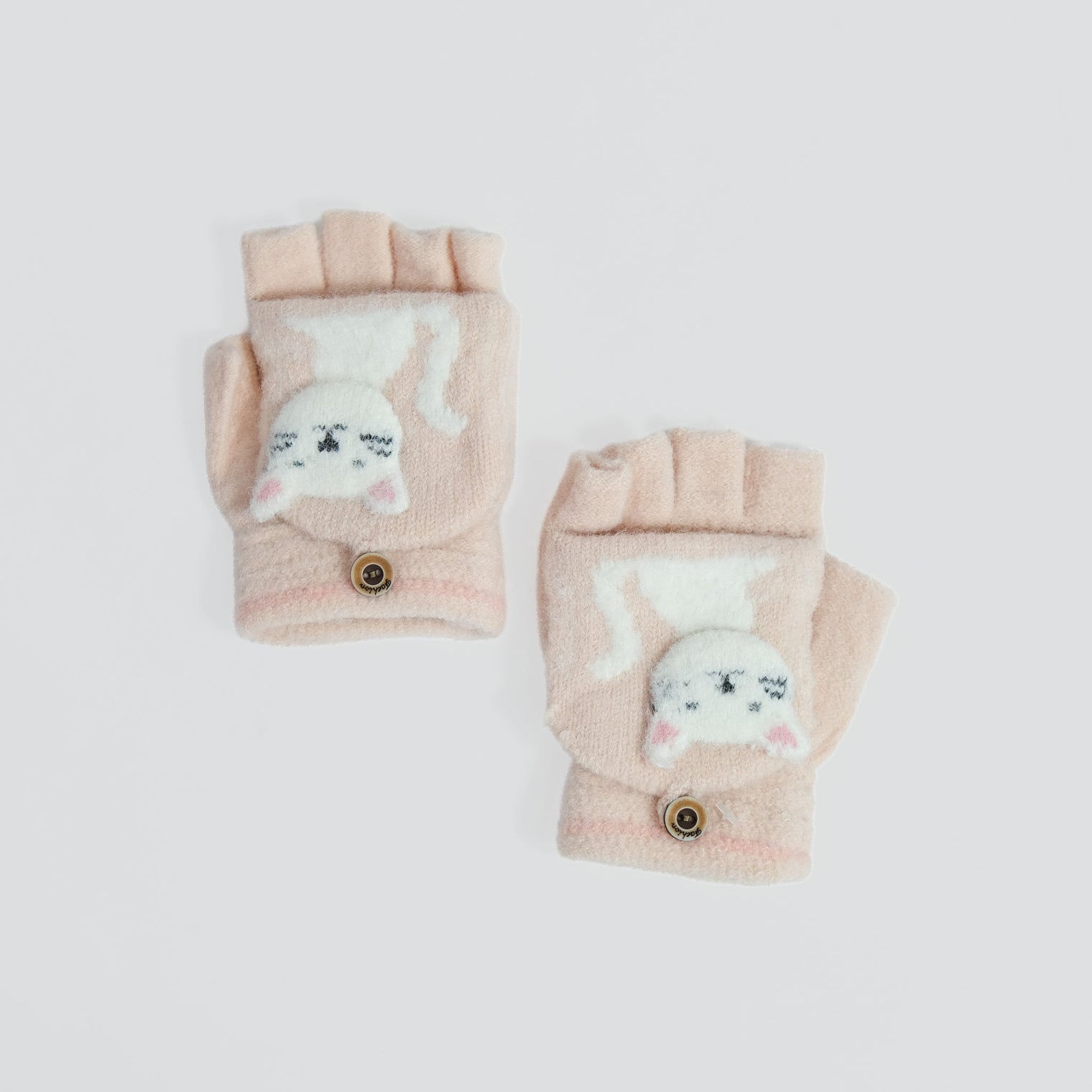 Toddler Winter Cat Design Convertible Gloves/Mitten