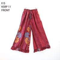 One of a Kind Recycled Sari Flowy Boho Pants