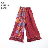 One of a Kind Recycled Sari Flowy Boho Pants