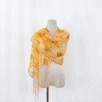Sequin Butterfly Embroidered Shawls