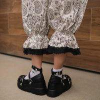 Fairycore Paisley Lace Trim Bloomers