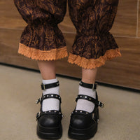 Fairycore Paisley Lace Trim Bloomers