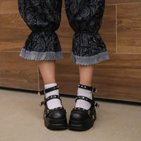 Fairycore Paisley Lace Trim Bloomers