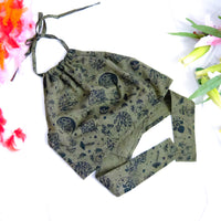 Mushroom/Celestial Halter Top