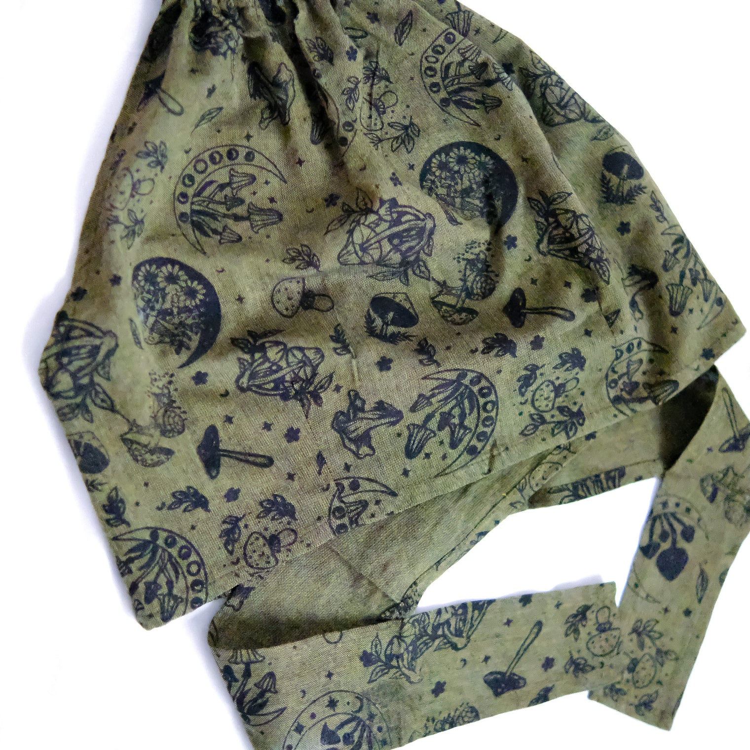 Mushroom/Celestial Halter Top