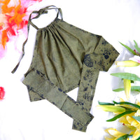 Mushroom/Celestial Halter Top