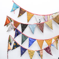Colorful Patchwork Recycled Sari Garland