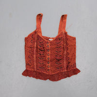 Earthy Embroidered Fairy Lace Top