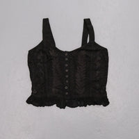 Earthy Embroidered Fairy Lace Top