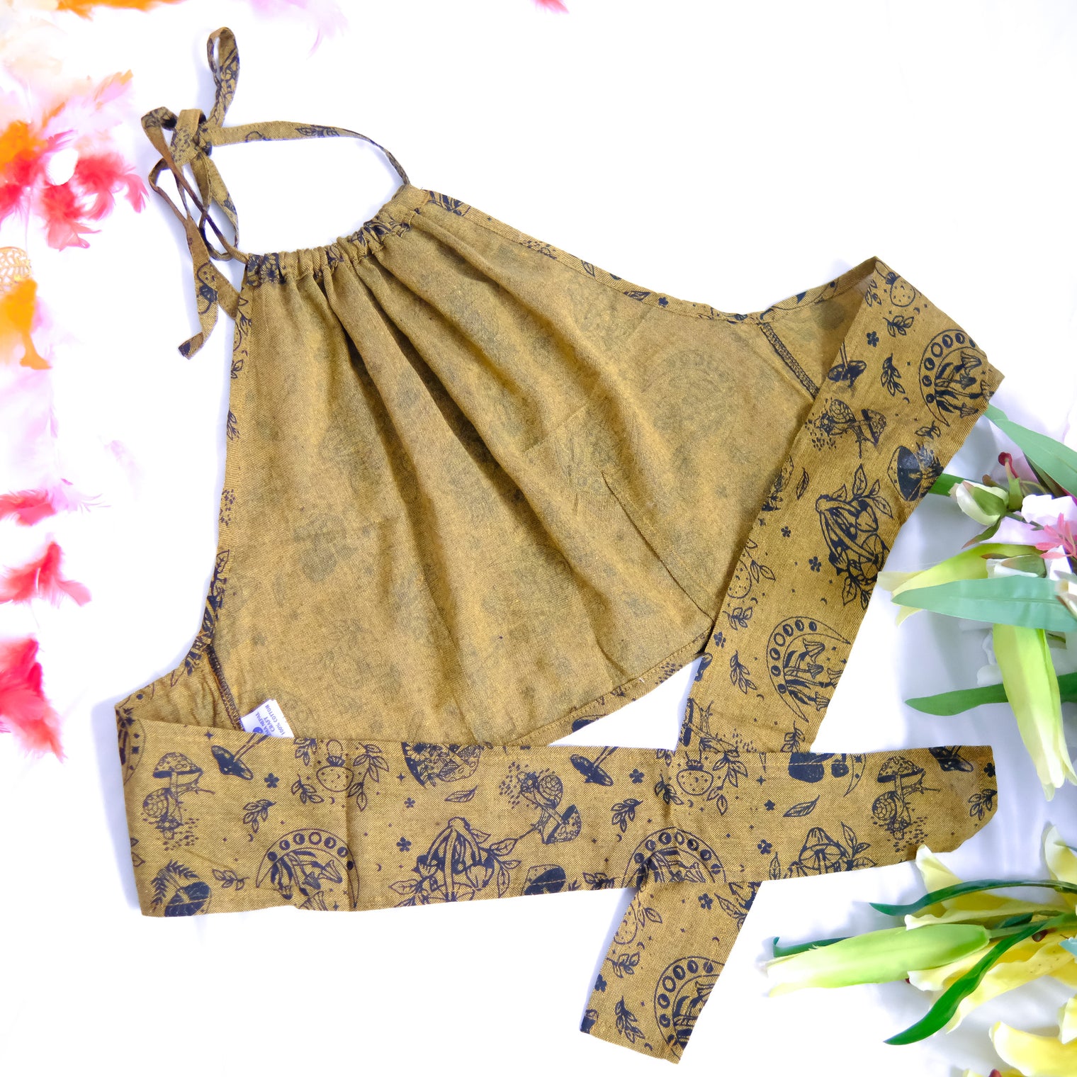 Mushroom/Celestial Halter Top