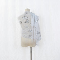 Sequin Butterfly Embroidered Shawls