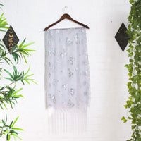 Sequin Butterfly Embroidered Shawls