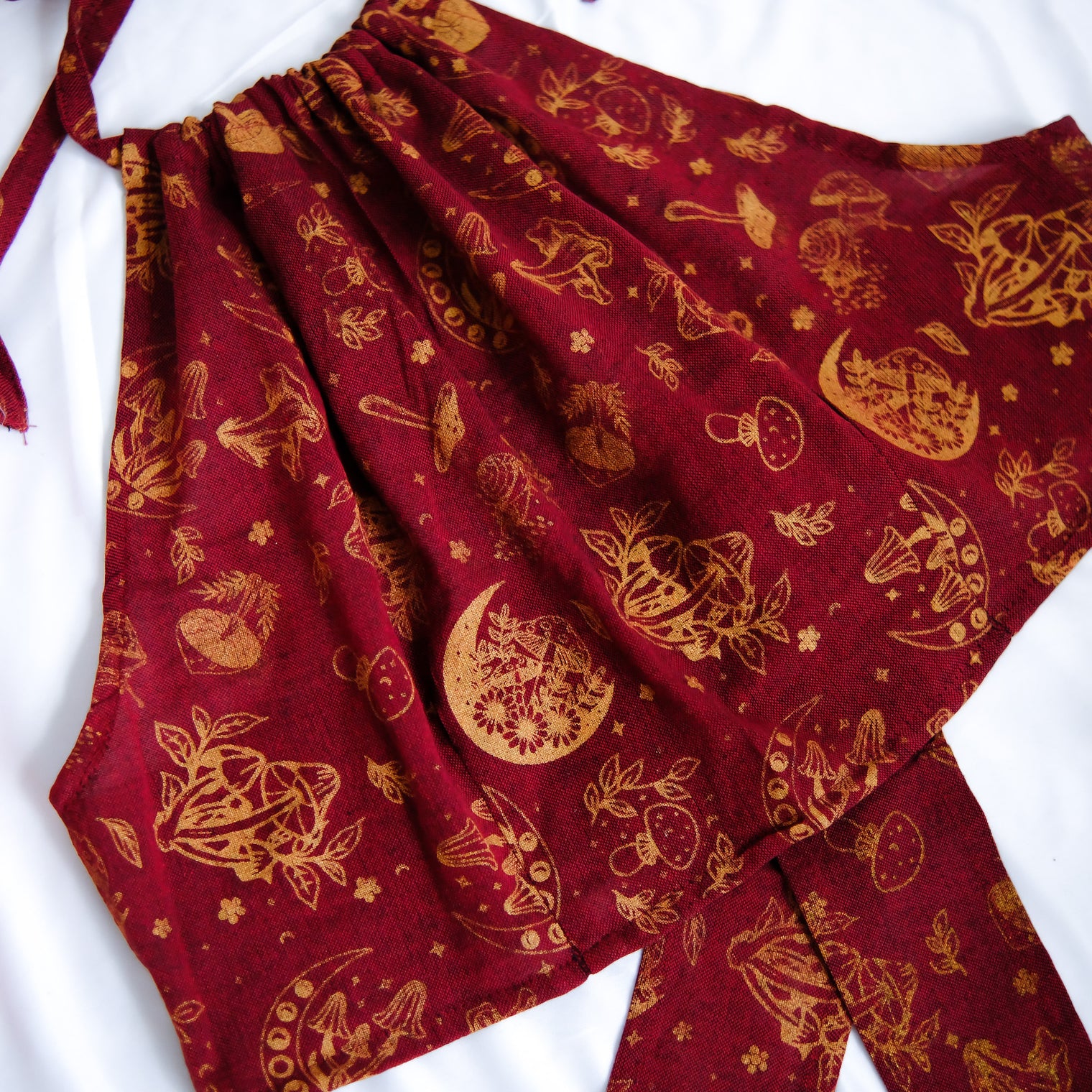 Mushroom/Celestial Halter Top