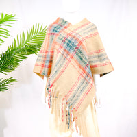 Plaid Winter Oversized  Poncho/Wrap
