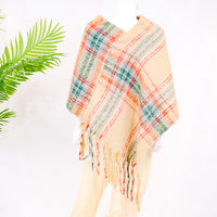 Plaid Winter Oversized  Poncho/Wrap