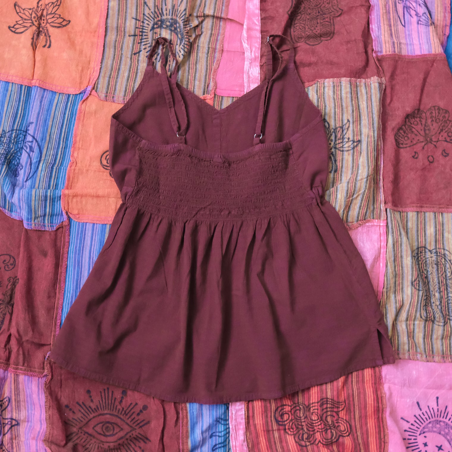 Cotton Boho Babydoll Cami Top