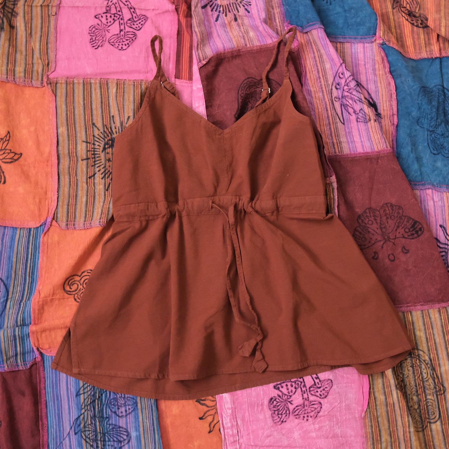 Cotton Boho Babydoll Cami Top