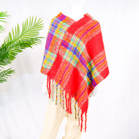 Plaid Winter Oversized  Poncho/Wrap