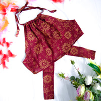 Celestial Cotton Halter Top