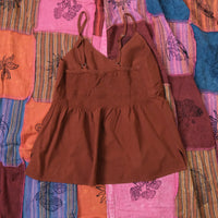 Cotton Boho Babydoll Cami Top
