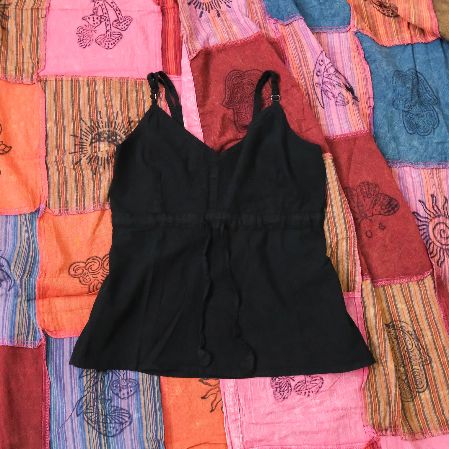 Cotton Boho Babydoll Cami Top