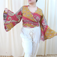 Kantha Reversible Wrap Top