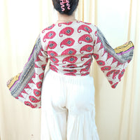 Kantha Reversible Wrap Top