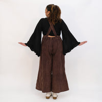 Stonewashed Cotton Wide Leg Jumpsuit
