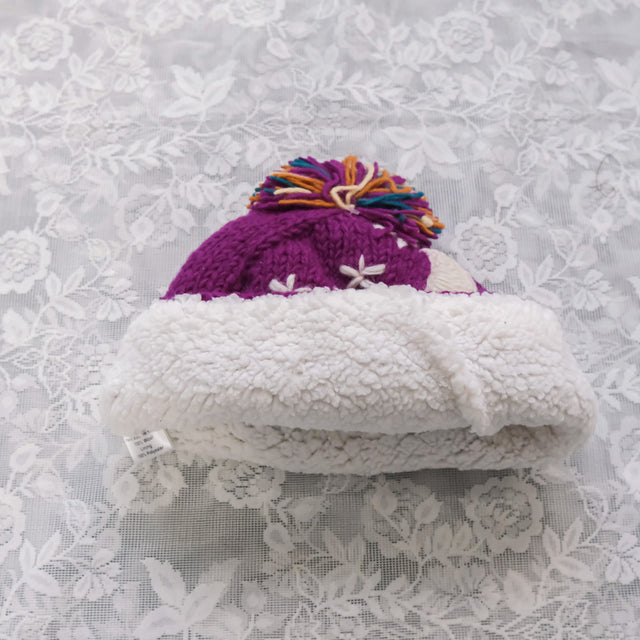 Hand Knitted Crescent Wool Hat