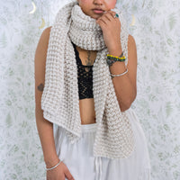 Hand Knitted Wool Blend Long Scarfs
