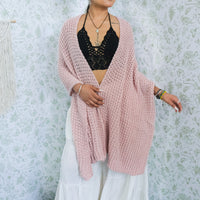 Hand Knitted Wool Blend Long Scarfs