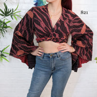 Vintage Kantha Wrap Top