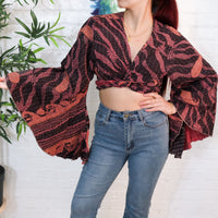 Vintage Kantha Wrap Top