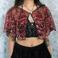 Sequin Embroidered Cape