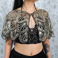 Sequin Embroidered Cape