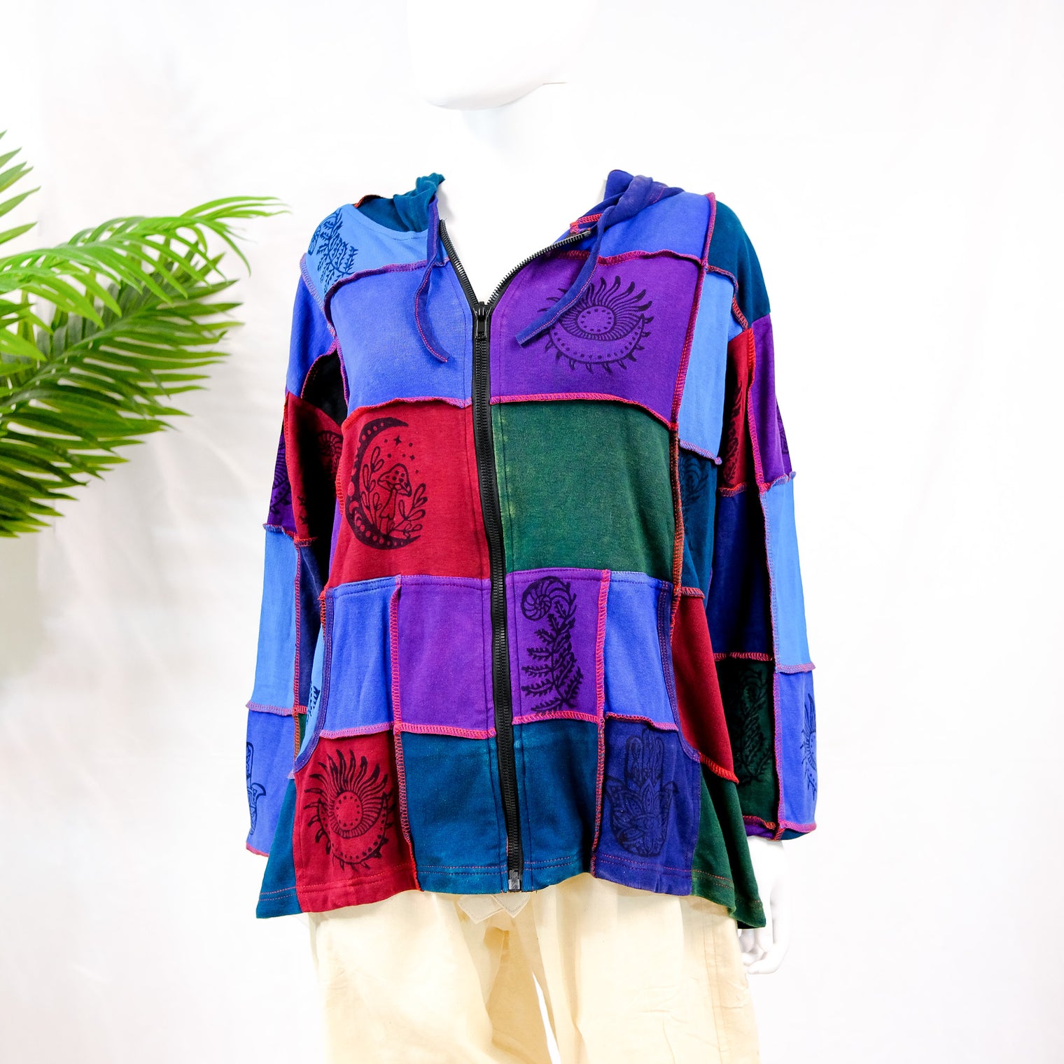 Patch Cotton Unisex Fall/Winter Jacket