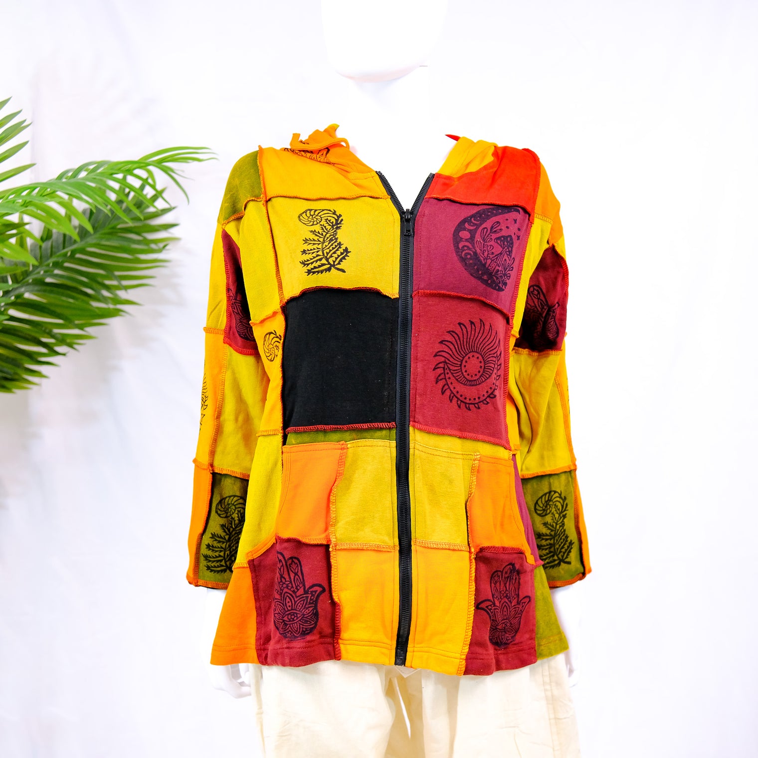 Patch Cotton Unisex Fall/Winter Jacket