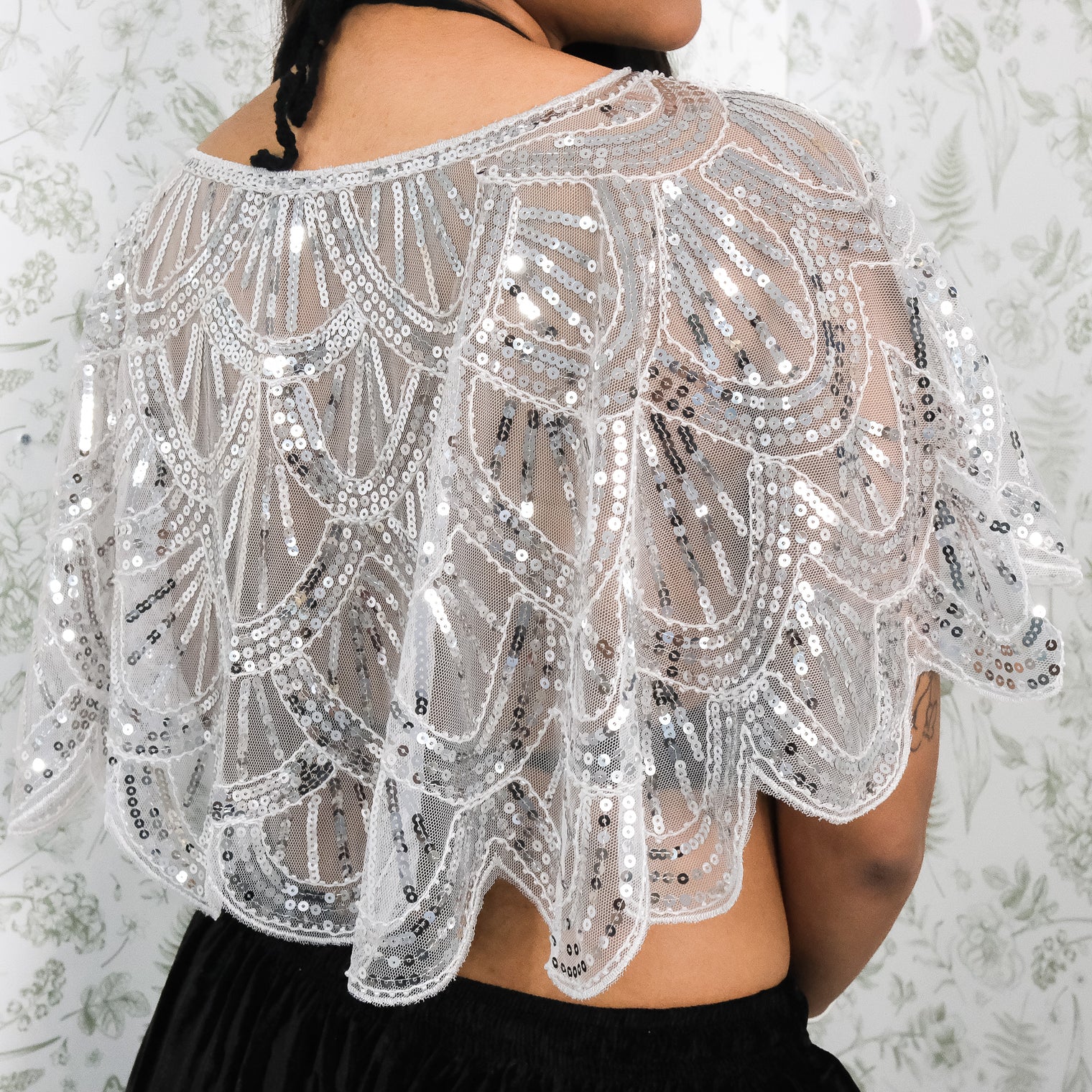 Sequin Embroidered Cape