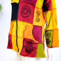 Patch Cotton Unisex Fall/Winter Jacket
